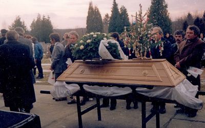 Vörös Netti temetése 1991 karácsonyán